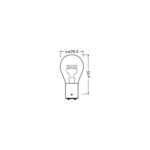 SET 2 BECURI 12V P21/5W ULTRA LIFE BLISTER OSRAM