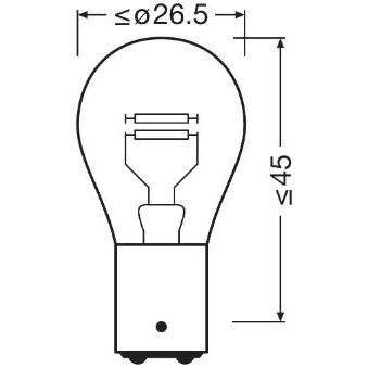 BEC 12V P21/4W ORIGINAL SET 10 BUC OSRAM