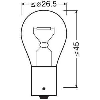 BEC 12V P21W ORIGINAL SET 10 BUC OSRAM
