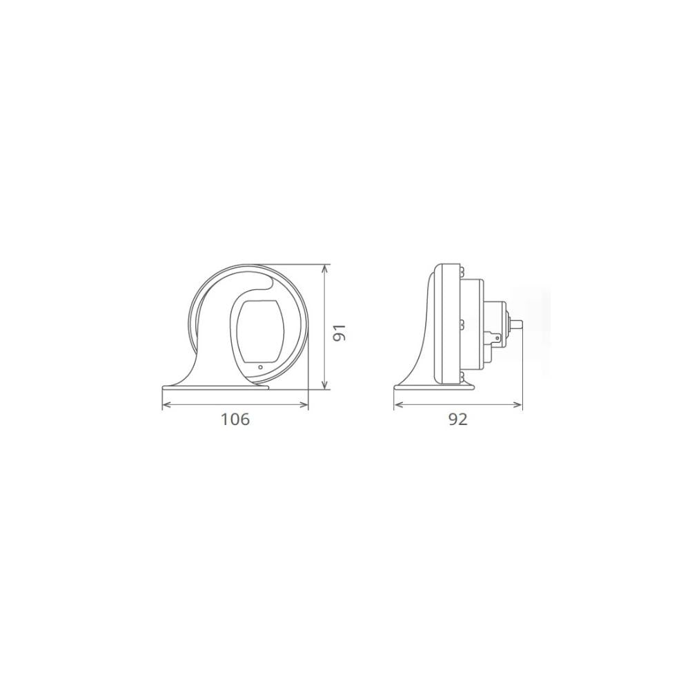 CLAXON ELECTROMAGNETIC 12V 6A TON INALT