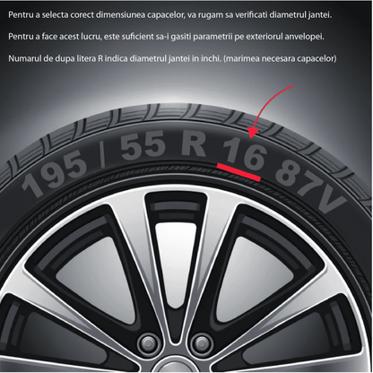 Set 4 Capace Roti 15 inchi (R15) Best Alb-Negru, Compatibile Cu Volkswagen