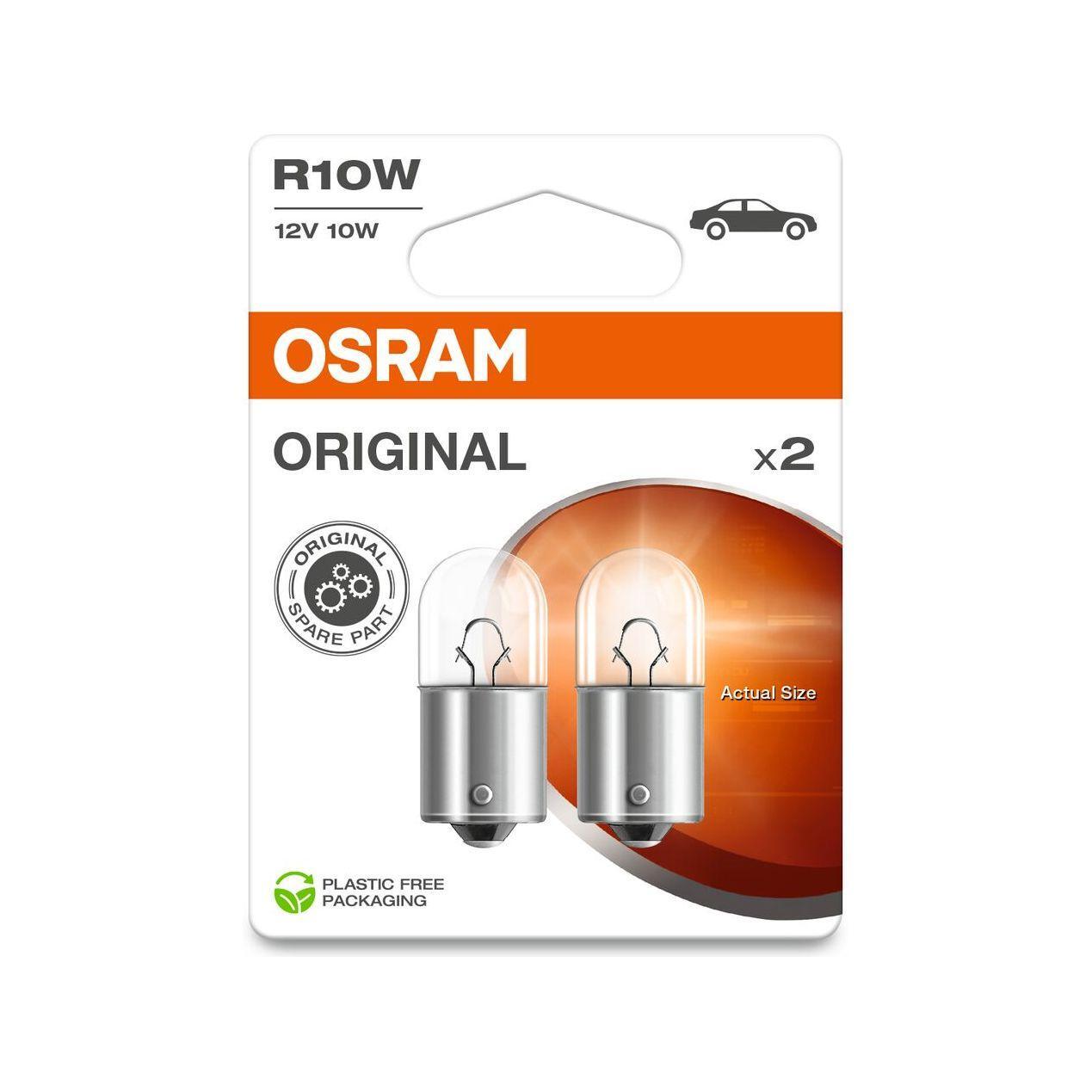 SET 2 BECURI 12V R10W ORIGINAL BLISTER OSRAM