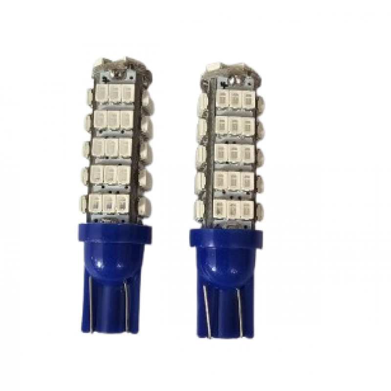 Set 2 becuri auto W5W/ T10- 68 SMD/LED -BLUE