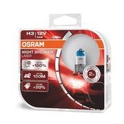 SET 2 BECURI 12V H3 55 W NIGHT BREAKER LASER NextGen +150% OSRAM