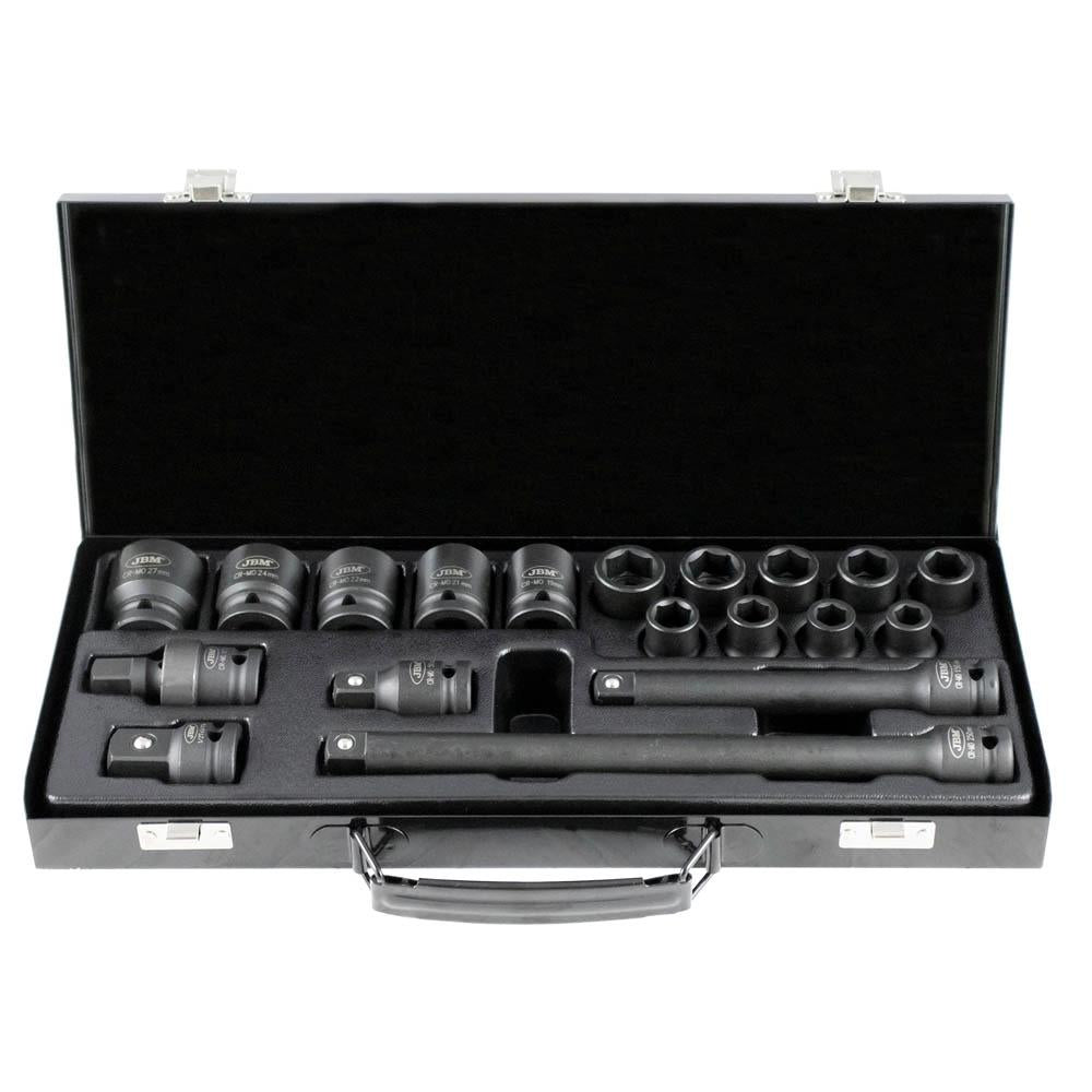 SET DE 14 TUBULARE DE IMPACT SCURTE 1/2` JBM