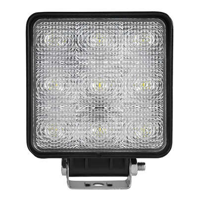 NÉGYZET ALAKÚ LED MUNKA LÁMPA 27W 10-30V JBM