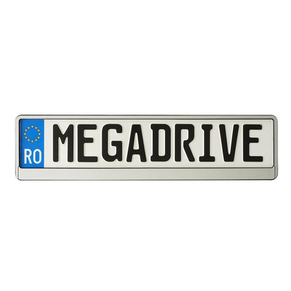 SUPORT NUMAR INMATRICULARE MEGA DRIVE CHROME 1 BUC