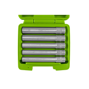 SET 5BUC CHEI TUBULARE HEXAGONALE LUNGI 120MM 3/8` JBM