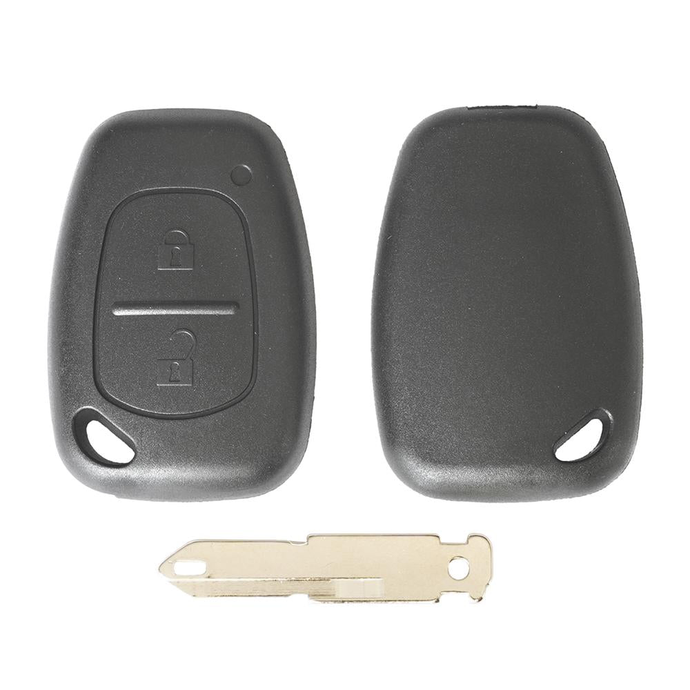 CARCASA CHEIE CONTACT PENTRU RENAULT CLIO / KANGOO / MASTER / MODUS / TRAFIC, 2 BUTOANE, CU CHEIE