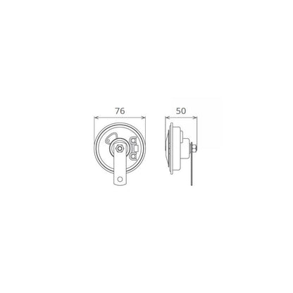 SET CLAXOANE ELECTROMAGNETICE 12V 3.5A+3.5A TON INALT SI JOS