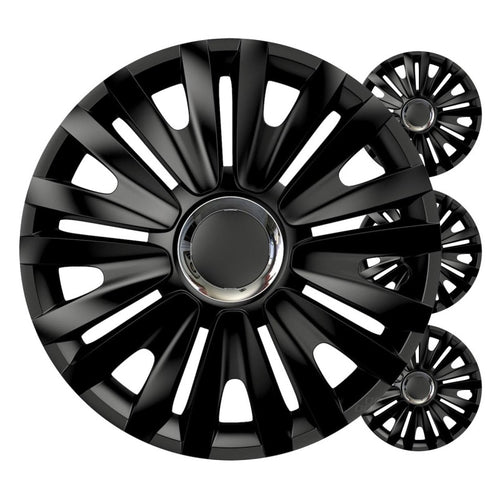 Set 4 Capace roti ,negru regal 14" inch
