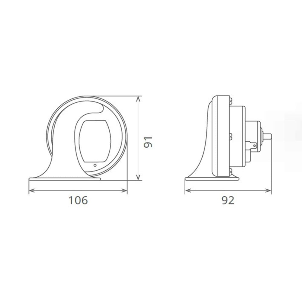 CLAXON ELECTROMAGNETIC, TIP MELC, 24V 3A TON JOS