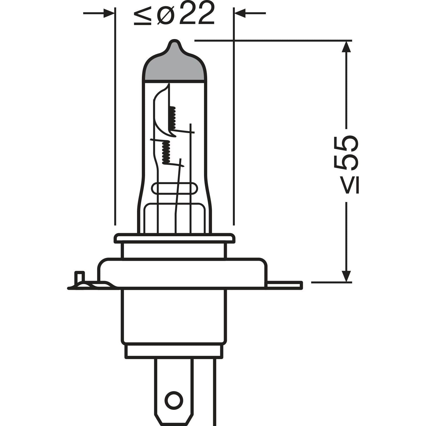BEC 12V H4 60/55 W NIGHT BREAKER SILVER +100% BLISTER 1 BUC OSRAM