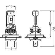 LED MOTO NIGHT BREAKER LED SPEED H7 OSRAM