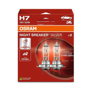 SET 2 BECURI 12V H7 55 W NIGHT BREAKER SILVER +100% OSRAM