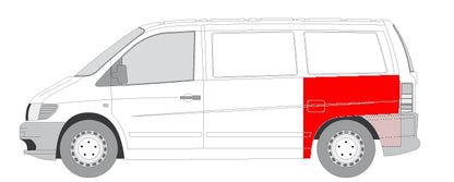 Aripă Spate Stânga Blic Mercedes-Benz Vito W638 1996-2003