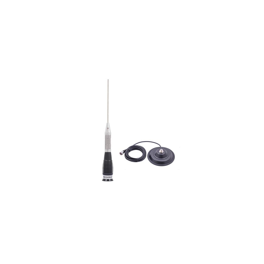 ANTENA RADIO CB MEGAWAT ML100 BLACK CU MAGNET INCLUS