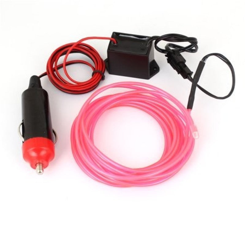 Fir cu neon 3 metri 12V Roz