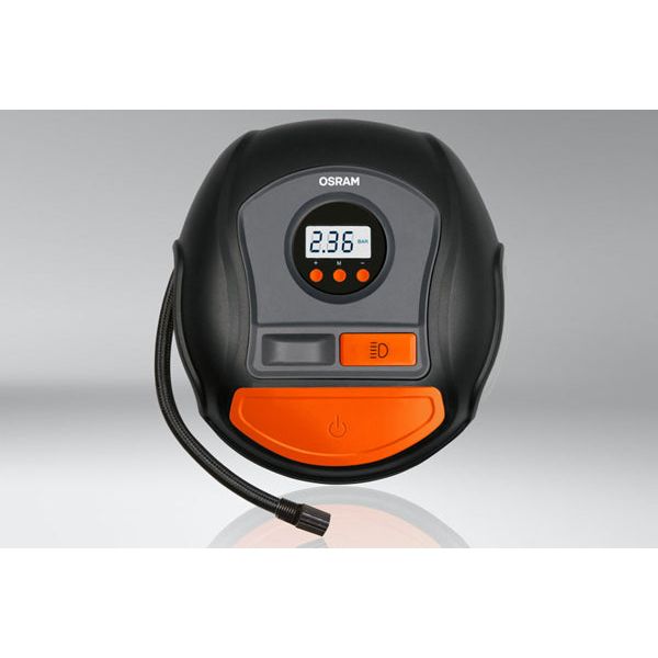 AUTÓKOMPRESSZOR 12V 120 W DIGITÁLIS KIJELZŐVEL GUMIABRONCS FELFÚJÁS 450 OSRAM