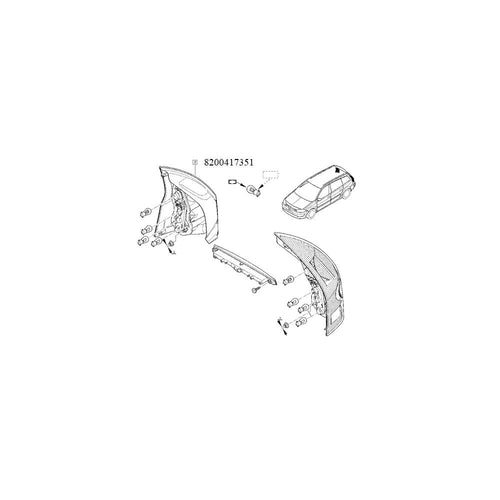 LAMPA SPATE DR. MEGANE II
