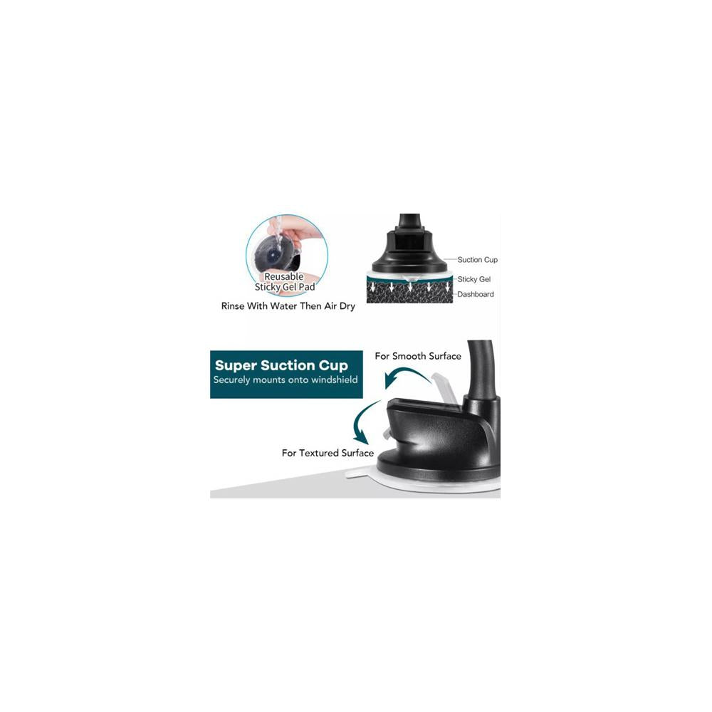 SUPORT TELEFON MAGNETIC AUTO CU FIXARE PE PARBRIZ CU VENTUZA