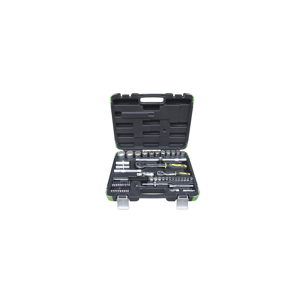 TRUSA CHEI TUBULARE SPLINE DE 1/2` SI 1/4` CU 61 PIESE JBM
