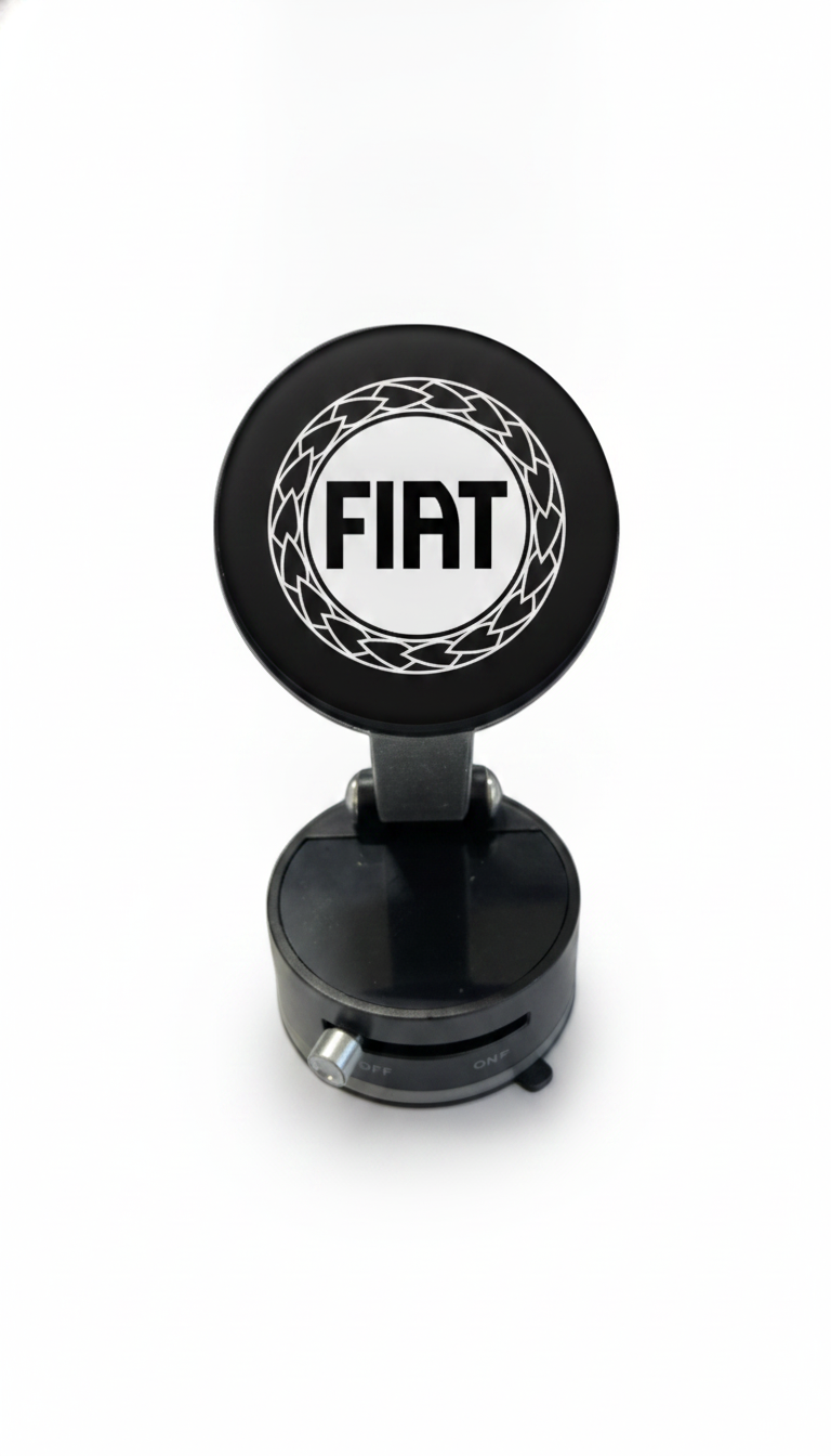 Suport Magnetic Negru cu Ventuza si Brat Reglabil Pentru Fiat
