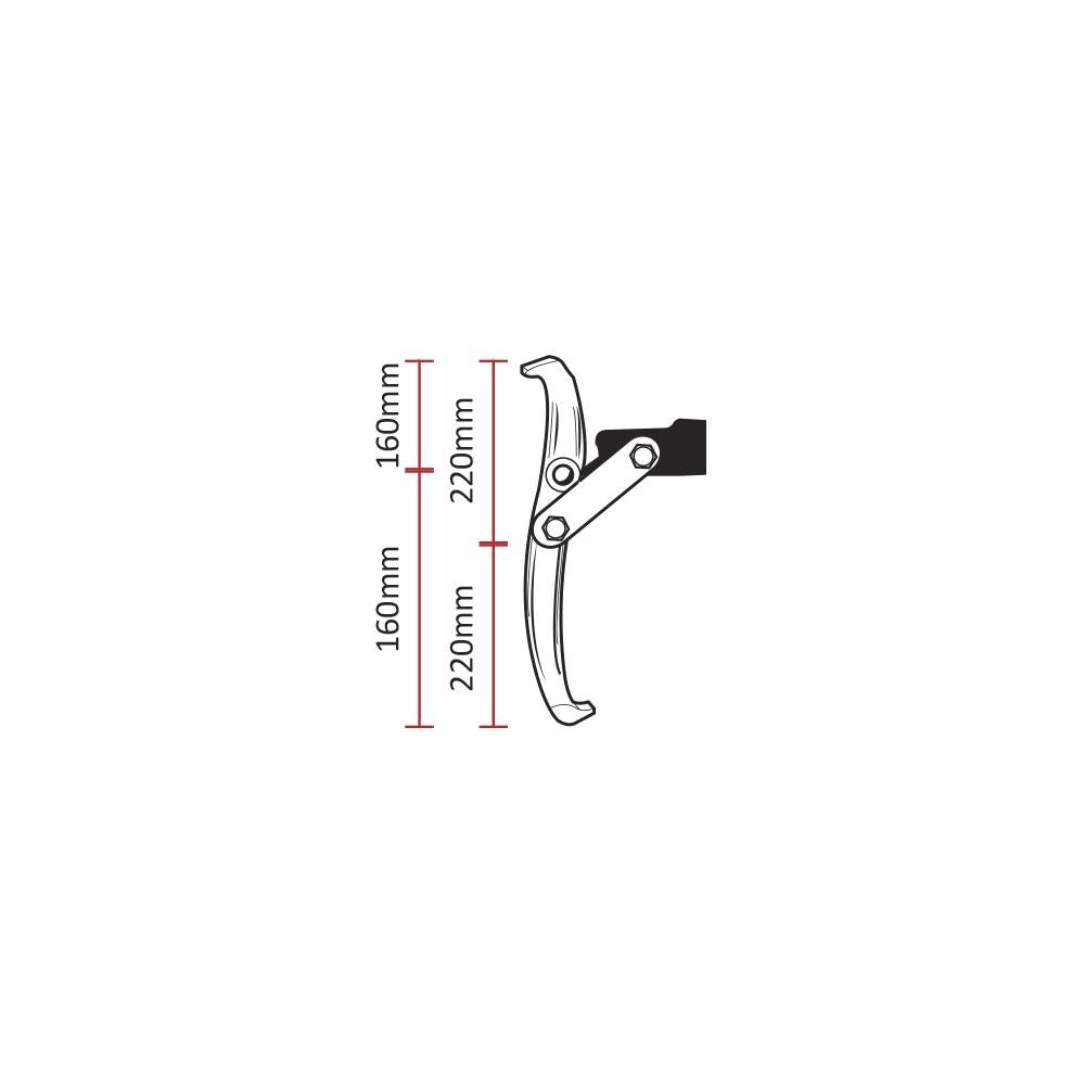 EXTRACTOR CU 3 GHEARE 92-200 MM JBM