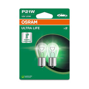 SET 2 BECURI 12V P21W ULTRA LIFE BLISTER OSRAM