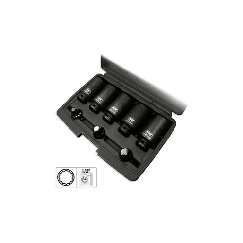 SET DE 8 TUBULARE SI CAPETE XZN 1/2`DE IMPACT JBM