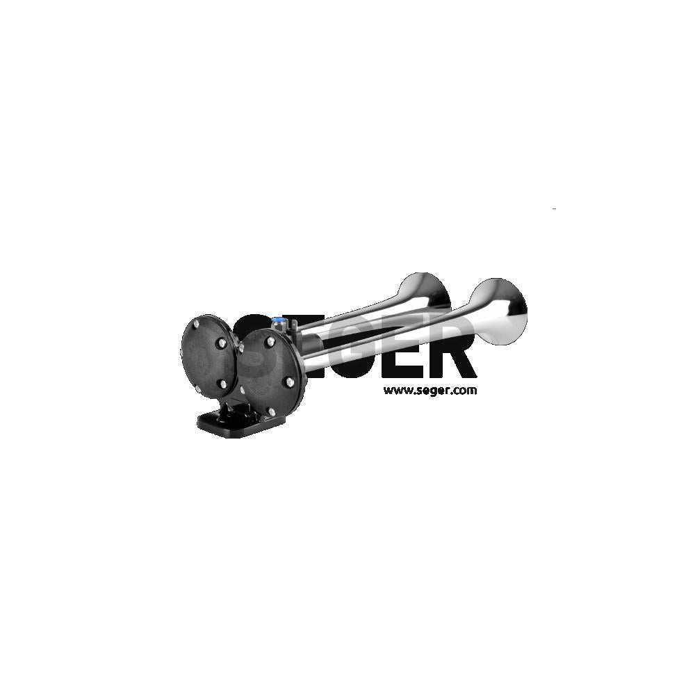 CLAXON CROM CAMION CU DOUA GOARNE 24V 1A