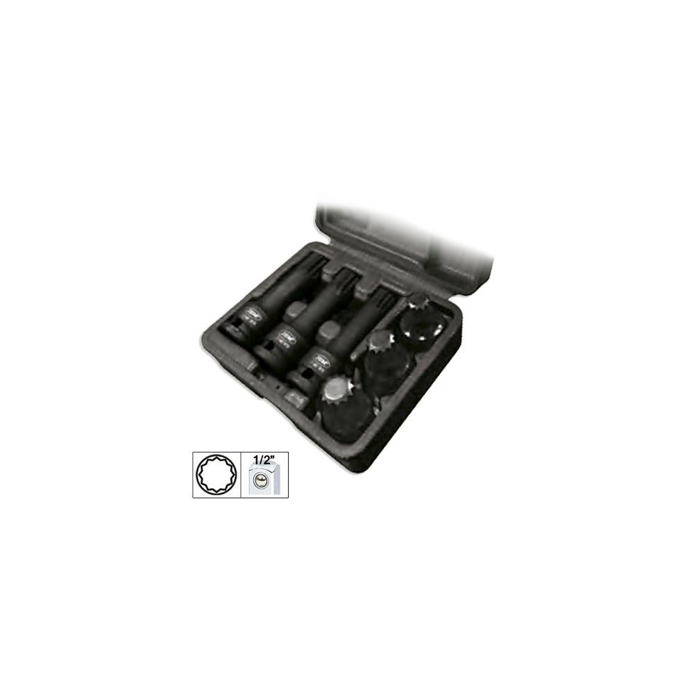 SET DE 6 TUBULARE XZN DE 1/2` DE IMPACT JBM