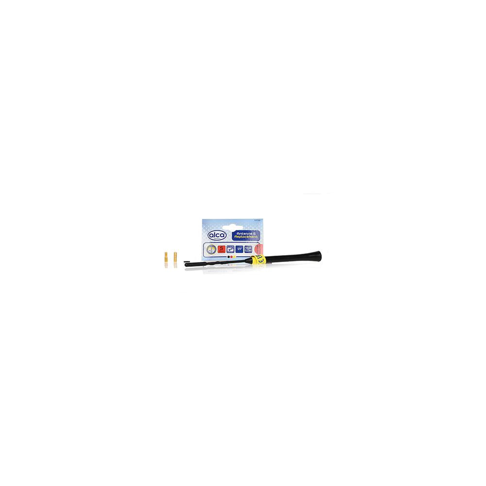 ANTENA AUTO EXTERIOR NEAGRA 23CM CU 2 ADAPTOARE (5-6MM)