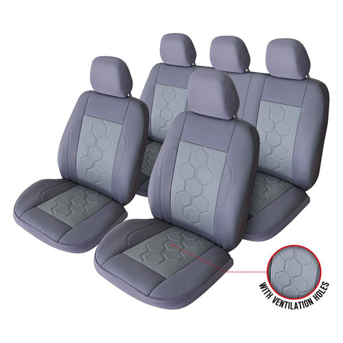 SET HUSE SCAUN EXCLUSIVE LEATHER KING GRI