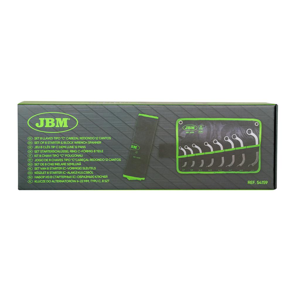 SET DE 8 CHEI INELARE SEMILUNA JBM