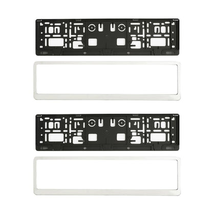 SUPORT NUMAR INMATRICULARE MEGA DRIVE CROMAT SET 2 BUC