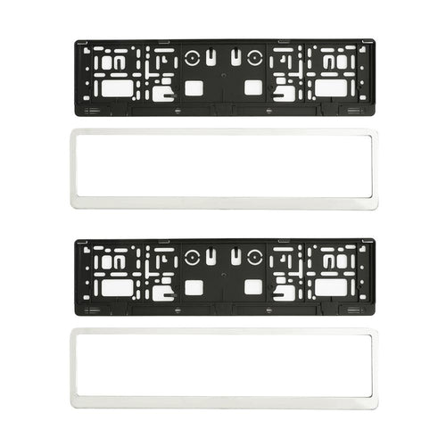 SUPORT NUMAR INMATRICULARE MEGA DRIVE CROMAT SET 2 BUC