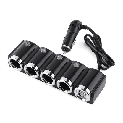INCARCATOR AUTO PNI LIGHTER 04 CU 4 IESIRI BRICHETA 12V/24V SI 2 IESIRI USB (1A), INDICATOR LED