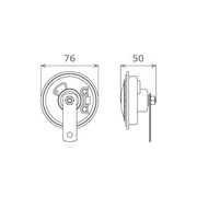 CLAXON ELECTROMAGNETIC 12V 3.5A TON INALT