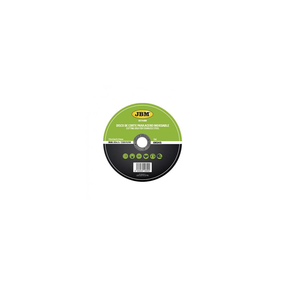 DISC DE TAIERE DEBITARE IN OTEL INOXIDABIL 115 X 1.6MM T41 JBM