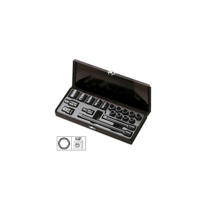 SET DE 14 TUBULARE DE IMPACT SCURTE 1/2` JBM