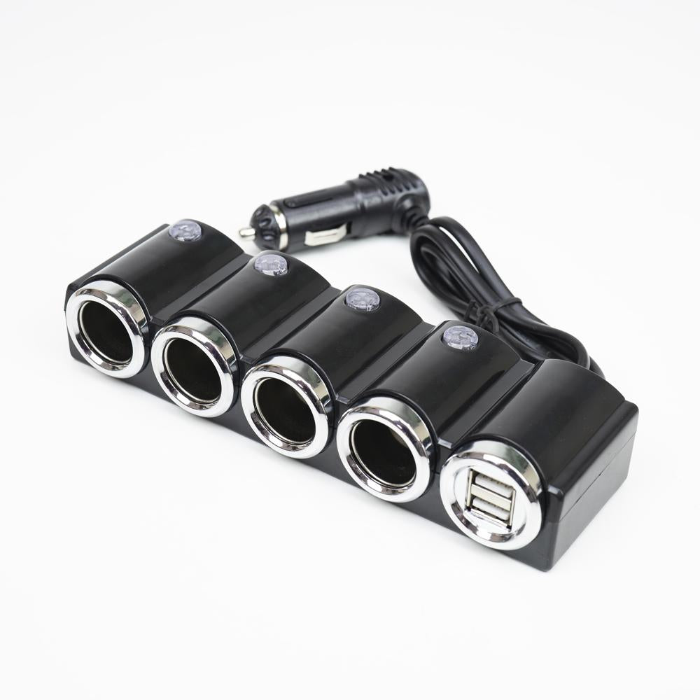 INCARCATOR AUTO PNI LIGHTER 04 CU 4 IESIRI BRICHETA 12V/24V SI 2 IESIRI USB (1A), INDICATOR LED