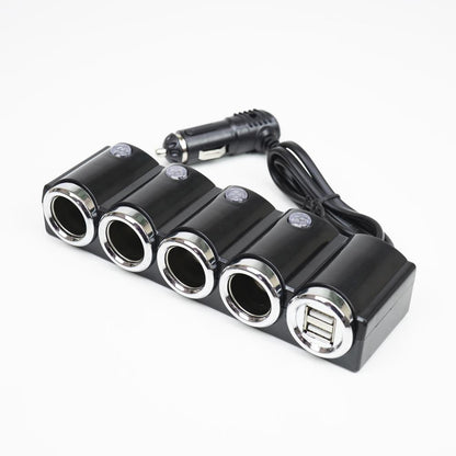 INCARCATOR AUTO PNI LIGHTER 04 CU 4 IESIRI BRICHETA 12V/24V SI 2 IESIRI USB (1A), INDICATOR LED