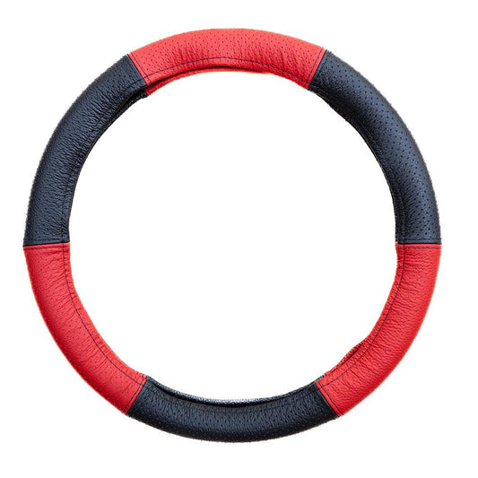 HUSA VOLAN PIELE NATURALA PERFORATA ROSU 37-39 CM