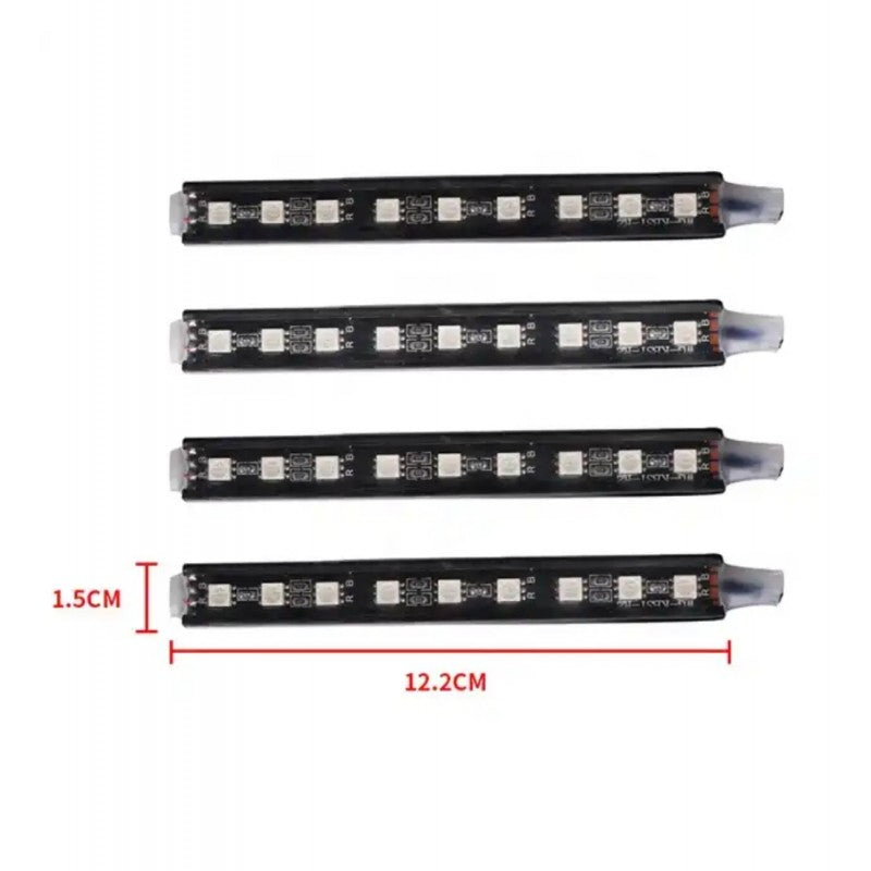 Leduri Ambientale Auto, RGB, 9SMD, alb