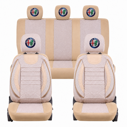 Set Huse Scaune Universale City BEJ, Personalizate cu Alfa Romeo.
