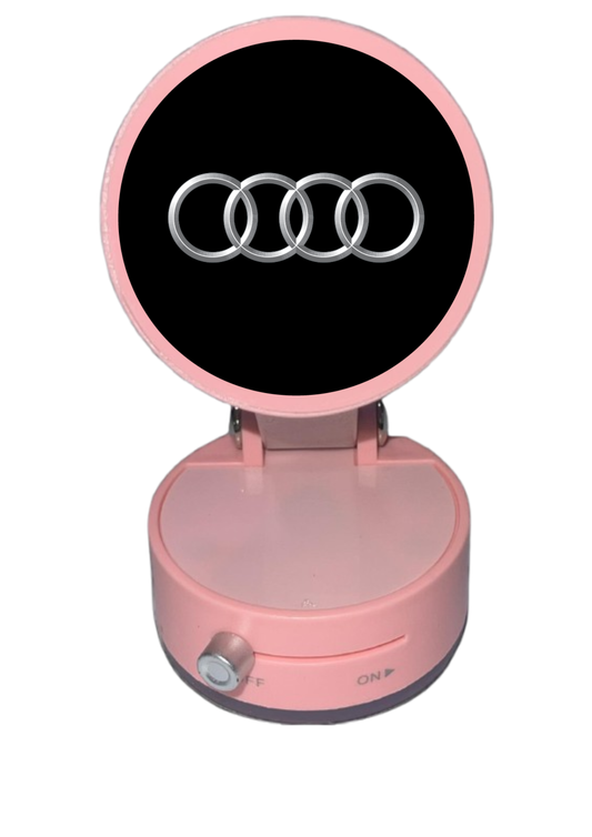 Магнитна стойка РОЗОВА с вендуза и регулируемо рамо за AUDI