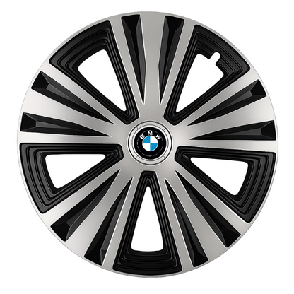 Set 4 capace roti Glory Gri-Negru R16, Compatibil Cu BMW