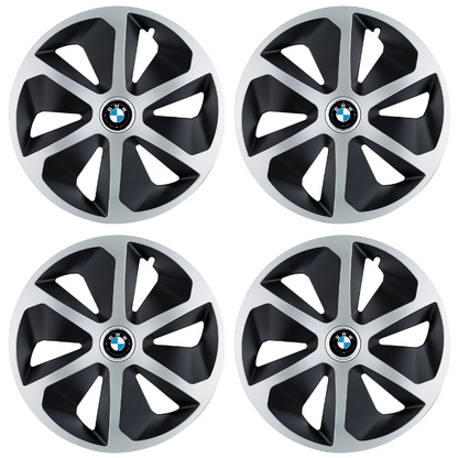 Set 4 capace roti Roco Gri-Negru R15 Compatibil Cu BMW