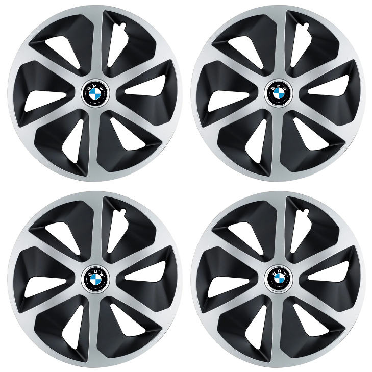 Set 4 capace roti Roco Gri-Negru R16 Compatibil Cu BMW
